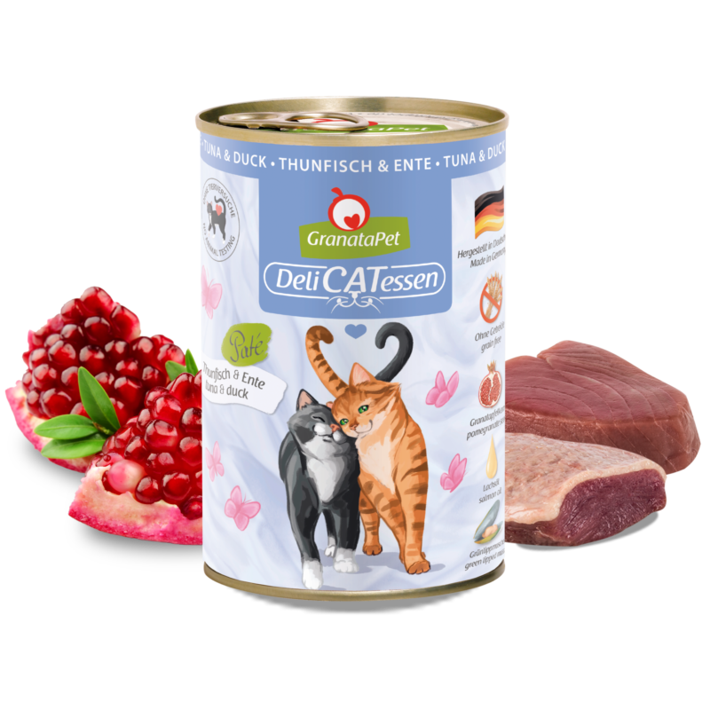 Petlovelt GranataPet aukštos kokybės konservai katėms su tunu ir antiena 400g